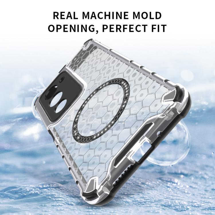 For Redmi 15 5G / 4G EU 171mm Honeycomb Magnetic Ring Shockproof Phone Case