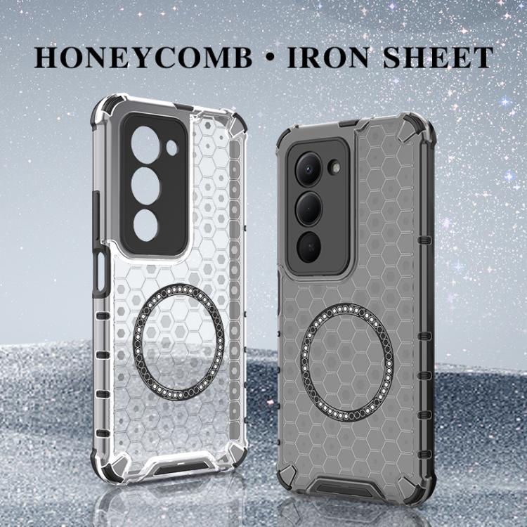 For Redmi 15 5G / 4G EU 171mm Honeycomb Magnetic Ring Shockproof Phone Case