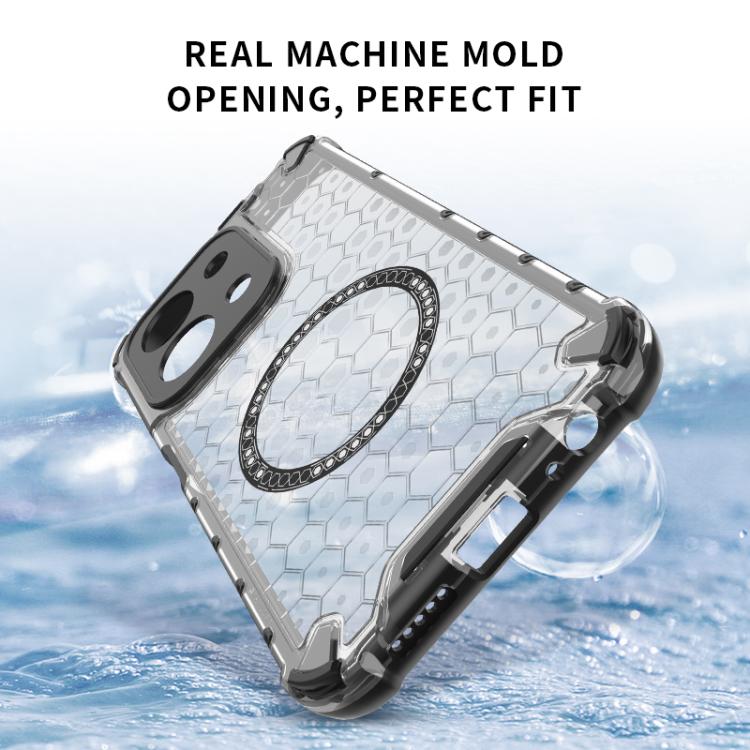 For Redmi 15C 5G / 4G Global 171mm Honeycomb Magnetic Ring Shockproof Phone Case