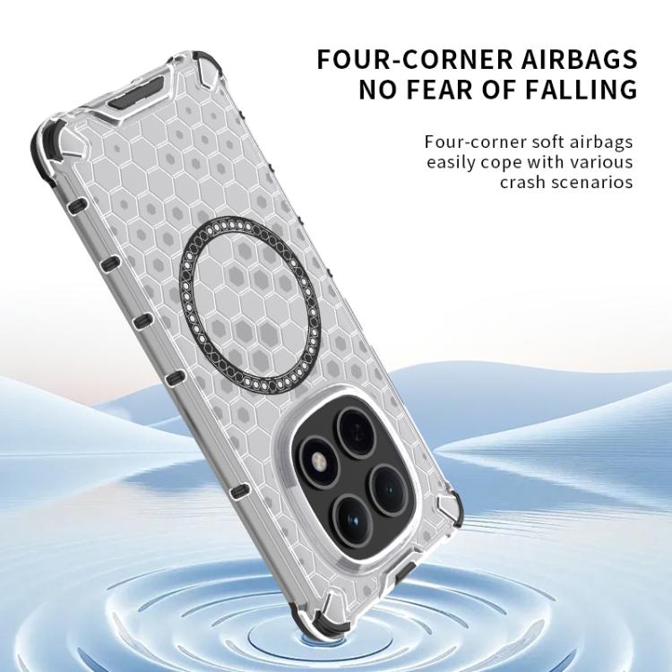 For Redmi Note 15 5G Global 164mm Honeycomb Magnetic Ring Shockproof Phone Case