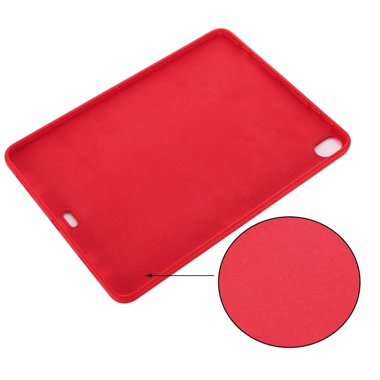 For iPad Air 13 2026 / 2025 / 2024 Pure Color Liquid Silicone Shockproof Tablet Case