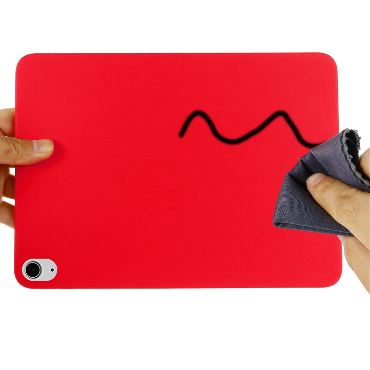 For iPad Air 13 2026 / 2025 / 2024 Pure Color Liquid Silicone Shockproof Tablet Case