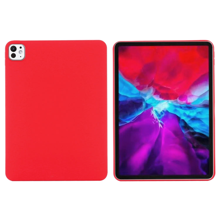 For iPad Pro 13 2025 / 2024 Pure Color Liquid Silicone Shockproof Tablet Case