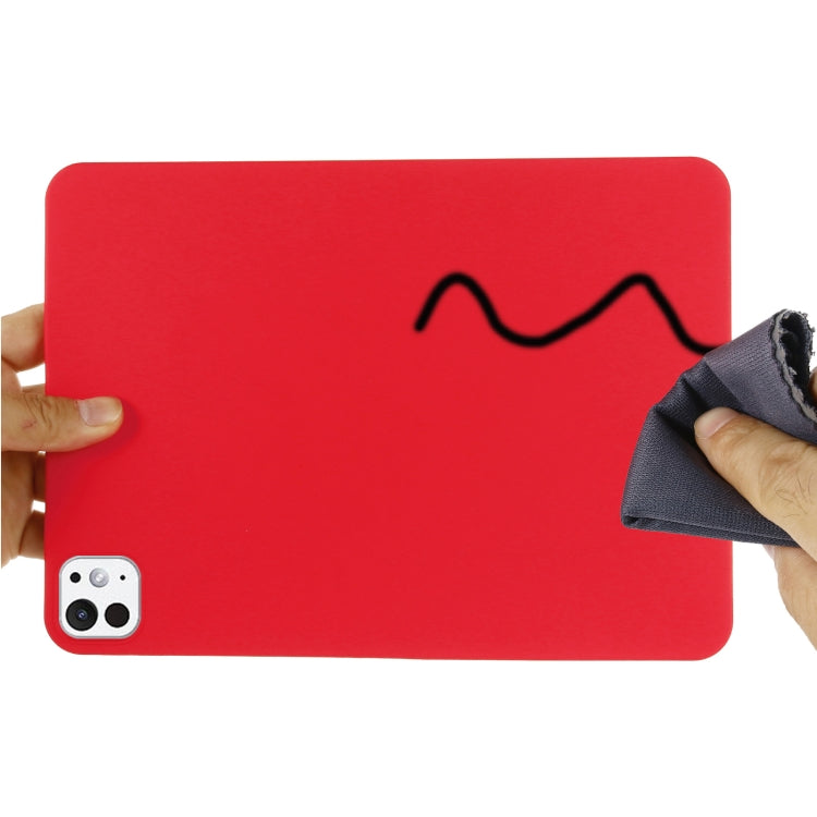 For iPad Pro 13 2025 / 2024 Pure Color Liquid Silicone Shockproof Tablet Case