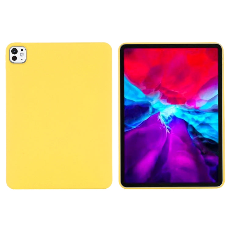For iPad Pro 11 2025 / 2024 Pure Color Liquid Silicone Shockproof Tablet Case