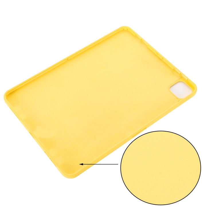 For iPad Pro 11 2025 / 2024 Pure Color Liquid Silicone Shockproof Tablet Case