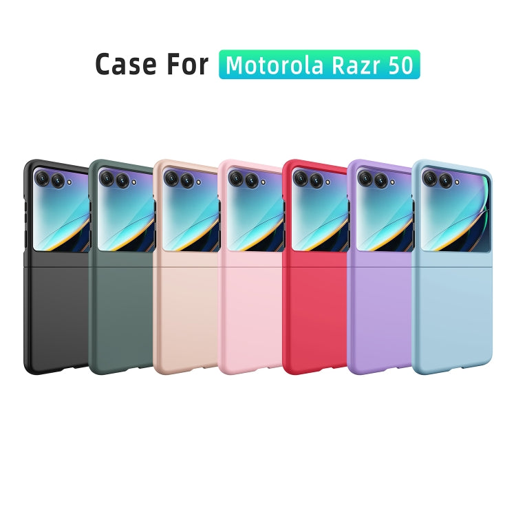 For Motorola Razr 50 Skin Feel Oil Spray Integrated PC Phone Case