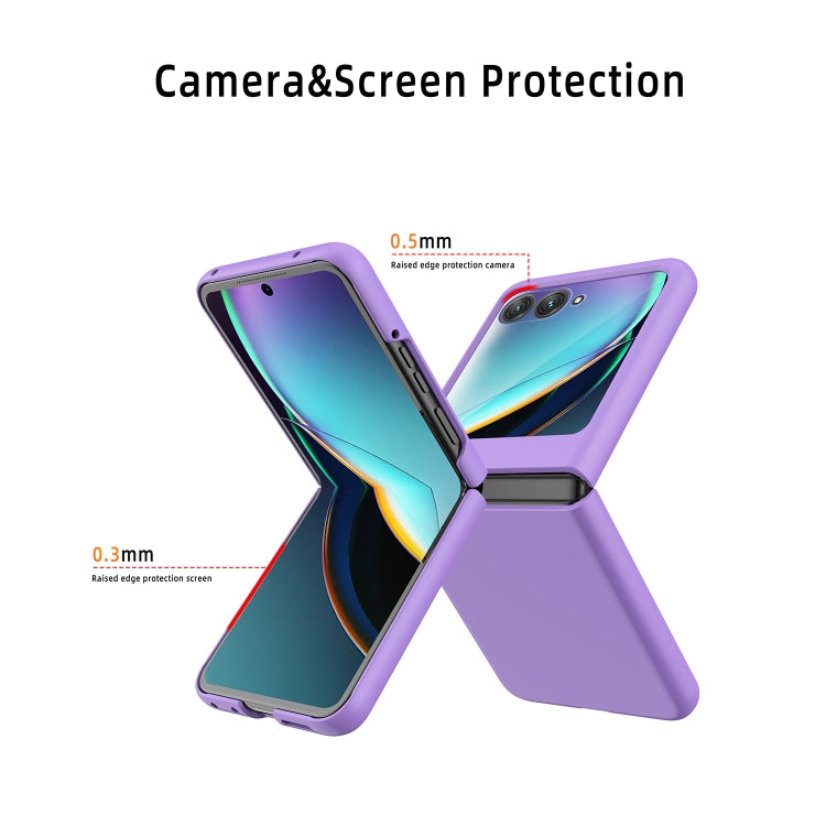 For Motorola Razr 50 Skin Feel Oil Spray Integrated PC Phone Case