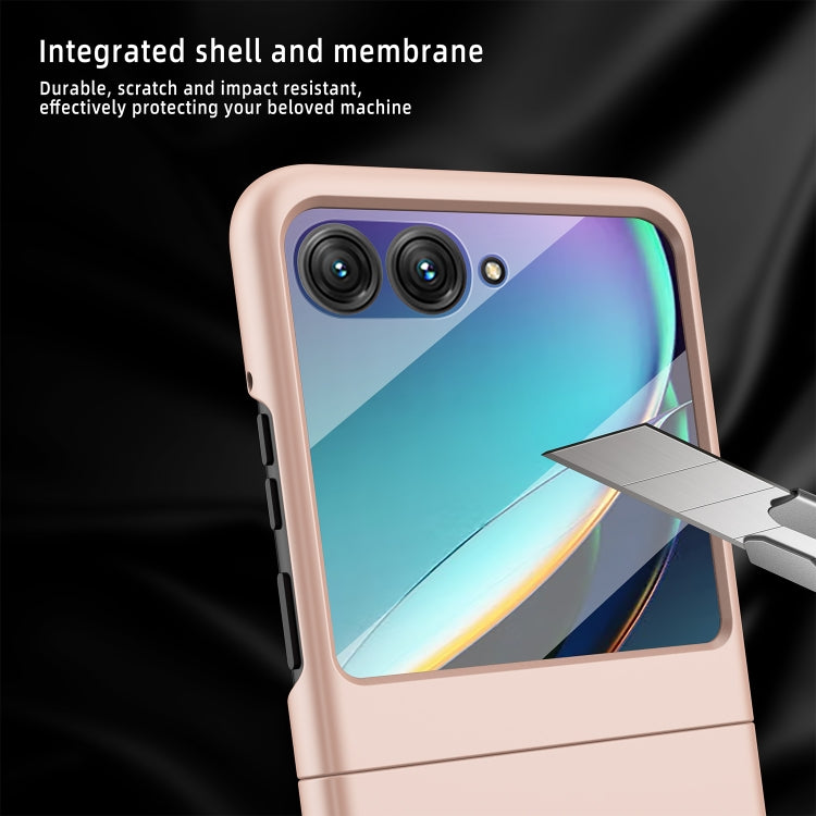 For Motorola Razr 50 Skin Feel Oil Spray Integrated PC Phone Case