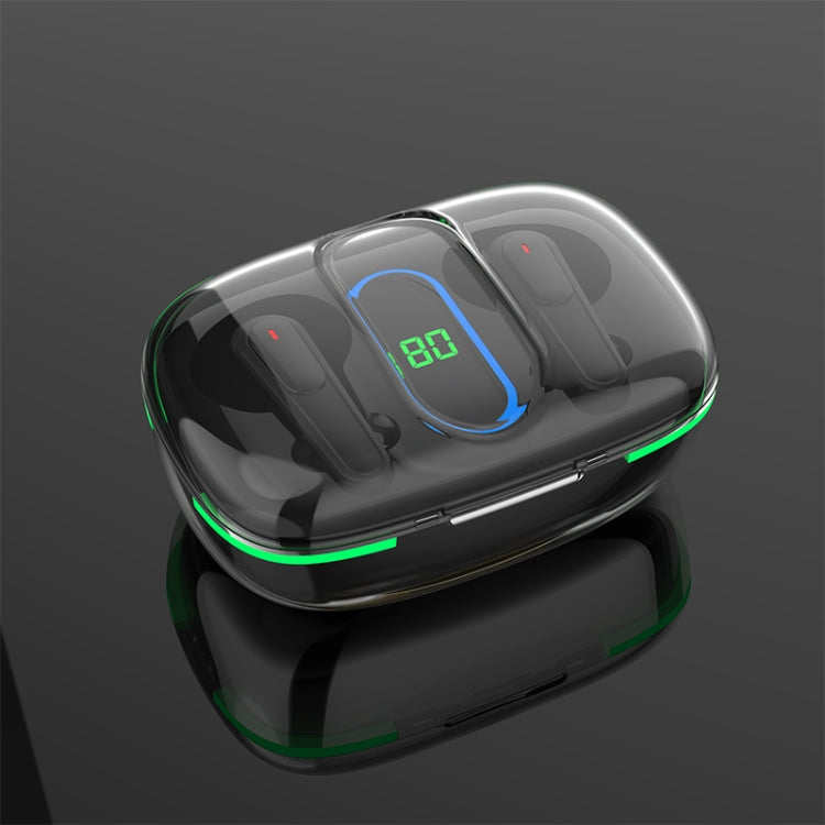 Pro 70+ Intelligent Digital Display V5.3 Bluetooth Earphones Bass Stereo Audio - Black