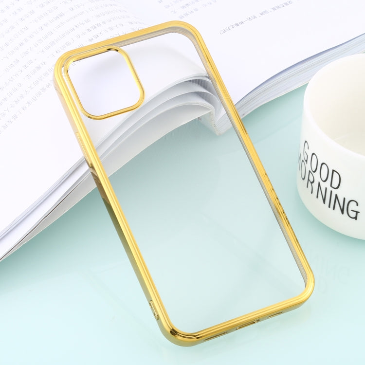 For iPhone 12 / 12 Pro Ultra-thin Plating TPU Protective Soft Case