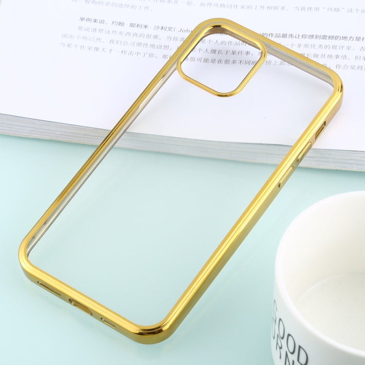 For iPhone 12 / 12 Pro Ultra-thin Plating TPU Protective Soft Case