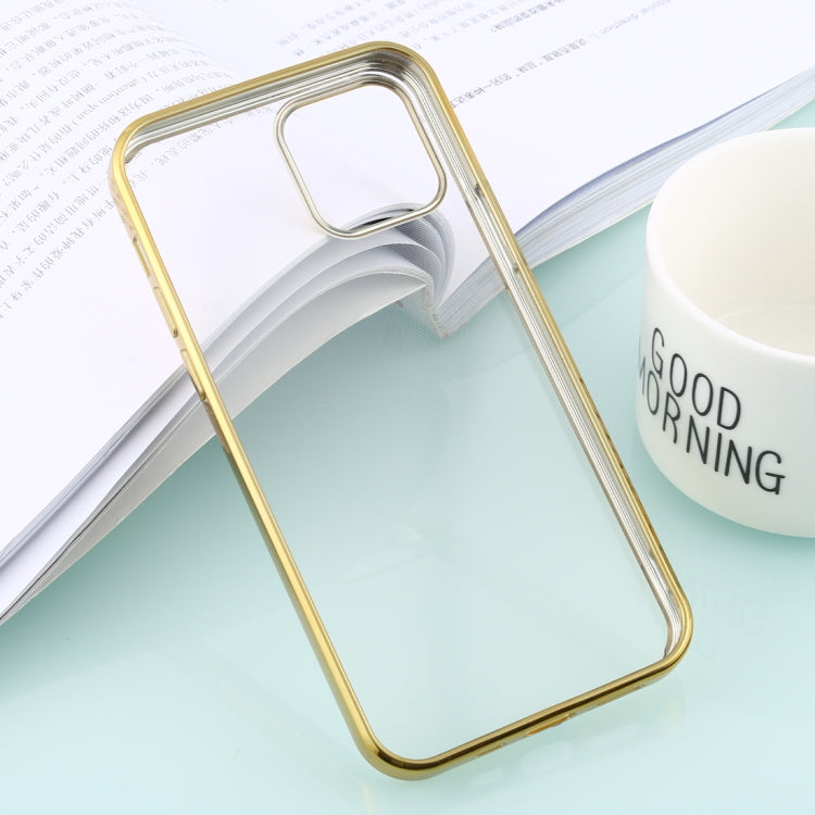 For iPhone 12 / 12 Pro Ultra-thin Plating TPU Protective Soft Case