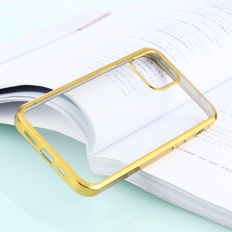 For iPhone 12 / 12 Pro Ultra-thin Plating TPU Protective Soft Case