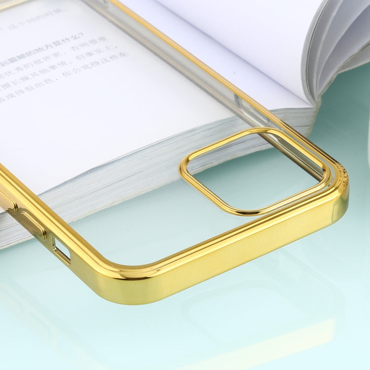 For iPhone 12 / 12 Pro Ultra-thin Plating TPU Protective Soft Case