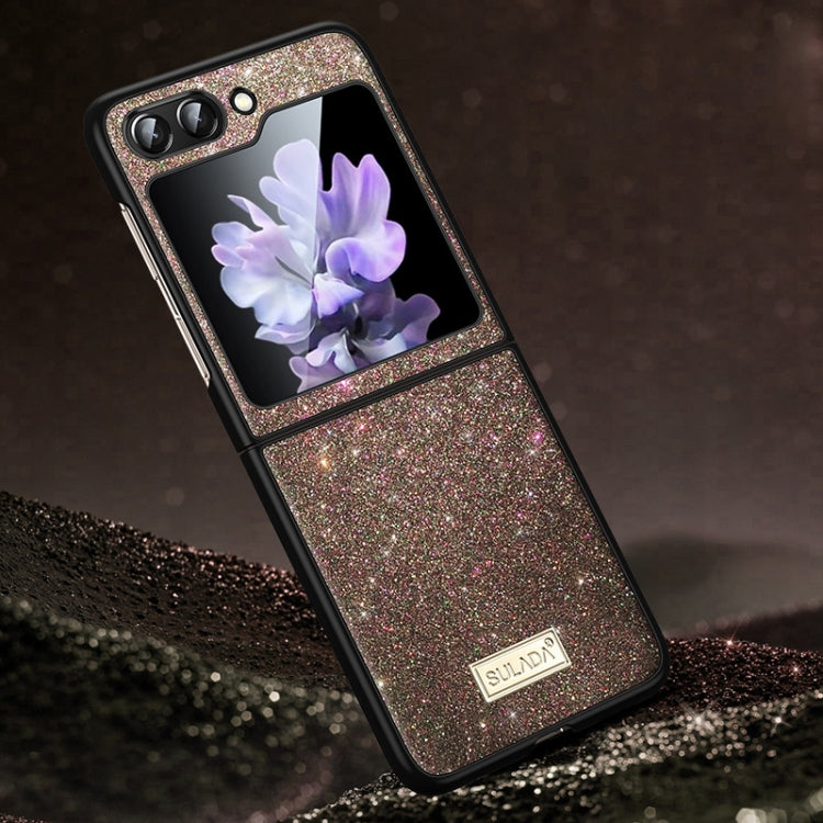 For Samsung Galaxy Z Flip6 / Flip7 FE SULADA Shockproof TPU + Handmade Leather Phone Case
