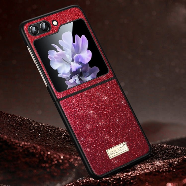 For Samsung Galaxy Z Flip6 / Flip7 FE SULADA Shockproof TPU + Handmade Leather Phone Case