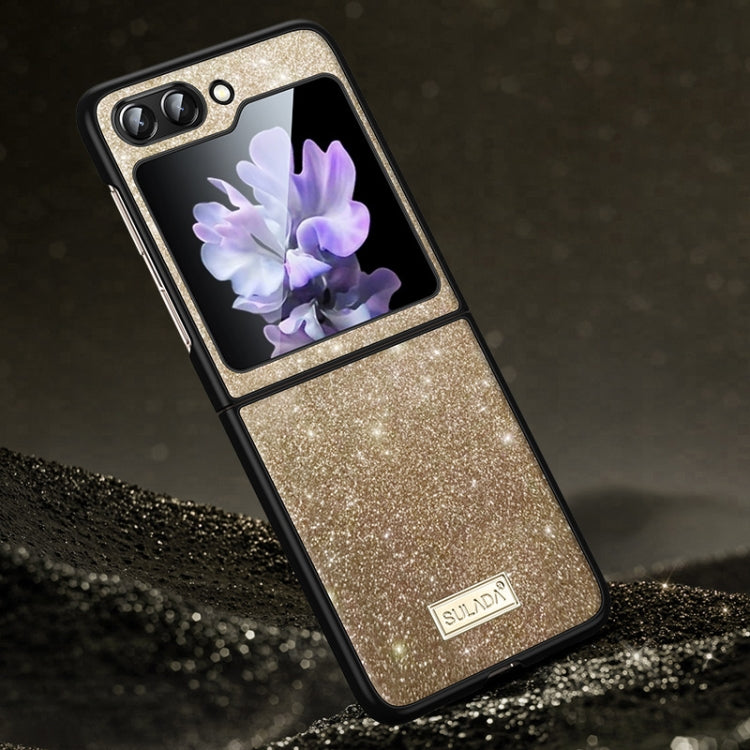 For Samsung Galaxy Z Flip6 / Flip7 FE SULADA Shockproof TPU + Handmade Leather Phone Case