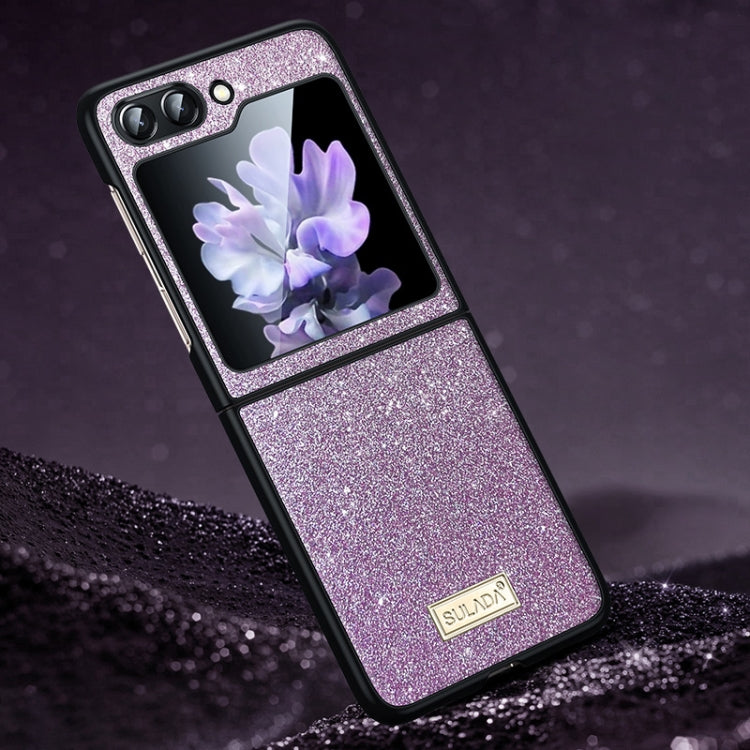 For Samsung Galaxy Z Flip6 / Flip7 FE SULADA Shockproof TPU + Handmade Leather Phone Case