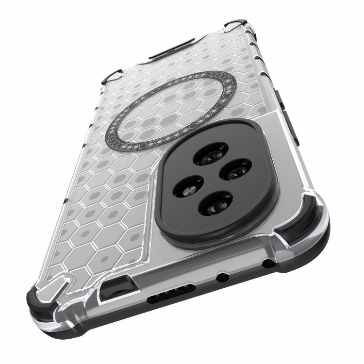 For Honor 200 Honeycomb Magnetic Ring Shockproof Phone Case