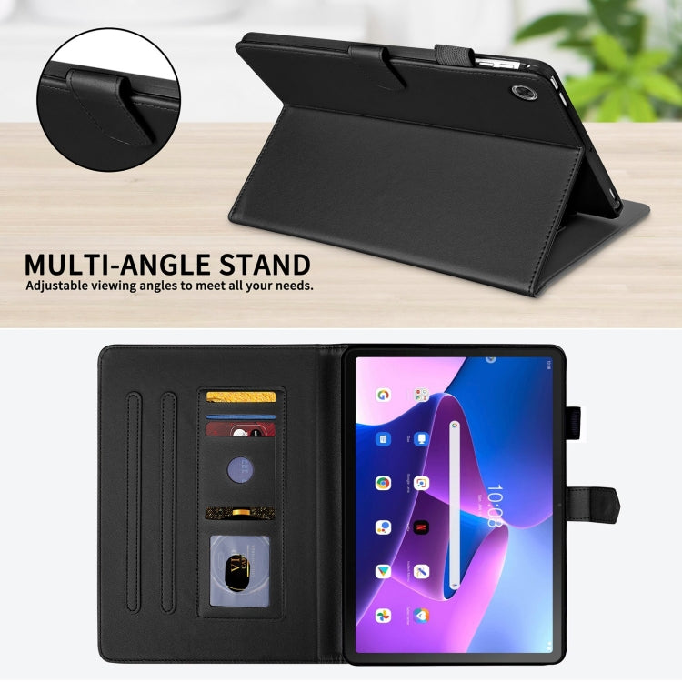For Lenovo Tab M10 Plus 10.6 3rd Gen Rhombus Lattice Leather Smart Tablet Case
