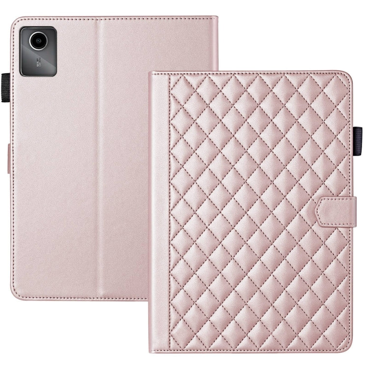 For Lenovo Tab M11 / Xiaoxin Pad 11 2024 Rhombus Lattice Leather Tablet Case