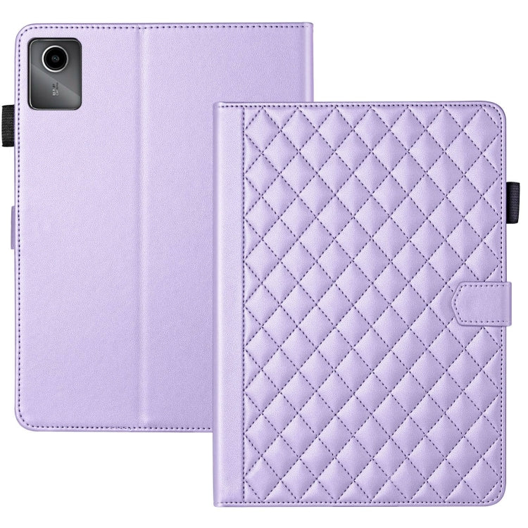 For Lenovo Tab M11 / Xiaoxin Pad 11 2024 Rhombus Lattice Leather Tablet Case