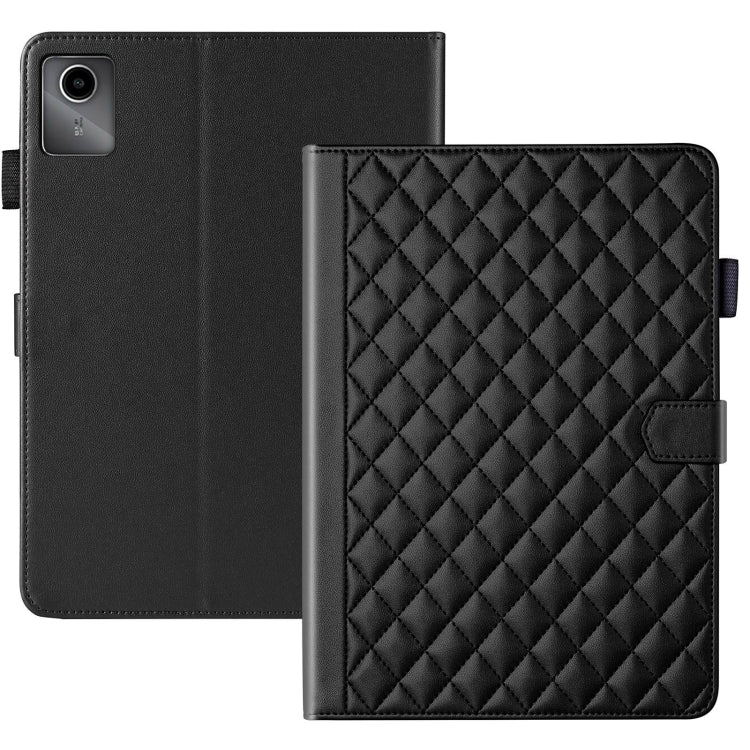 For Lenovo Tab M11 / Xiaoxin Pad 11 2024 Rhombus Lattice Leather Tablet Case