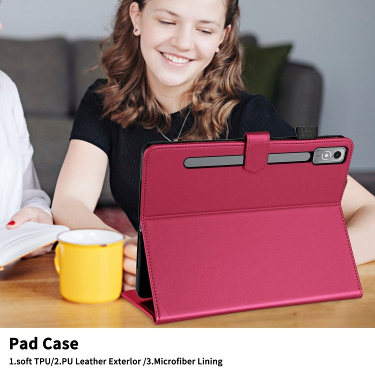 For Lenovo Xiaoxin Pad Pro 12.7 2023 Rhombus Lattice Leather Tablet Case