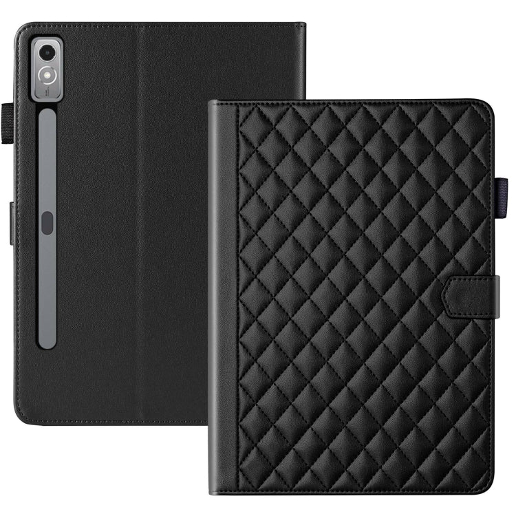 For Lenovo Tab P11 Gen 2 Rhombus Lattice Leather Tablet Case