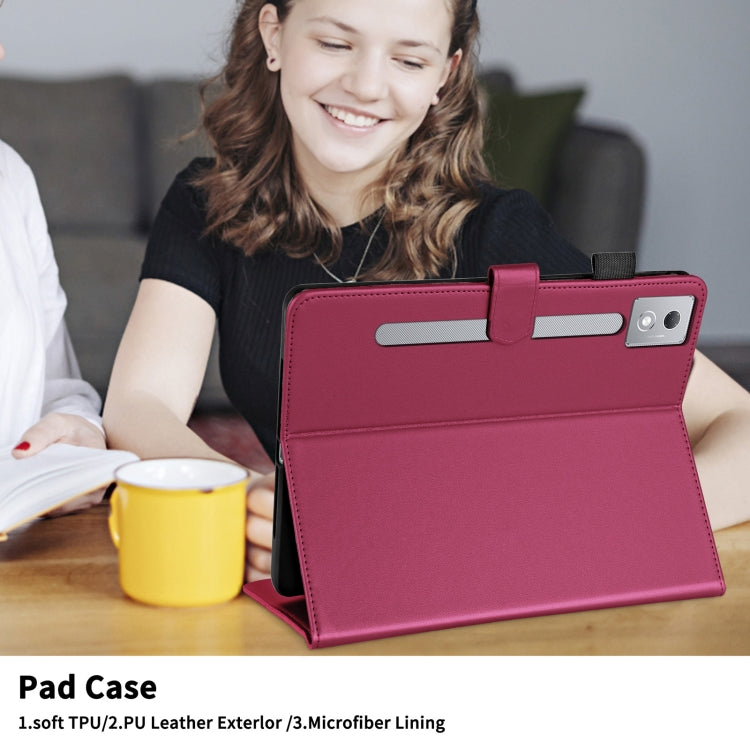 For Lenovo Xiaoxin Pad Pro 12.7 2025 Rhombus Lattice Leather Tablet Case