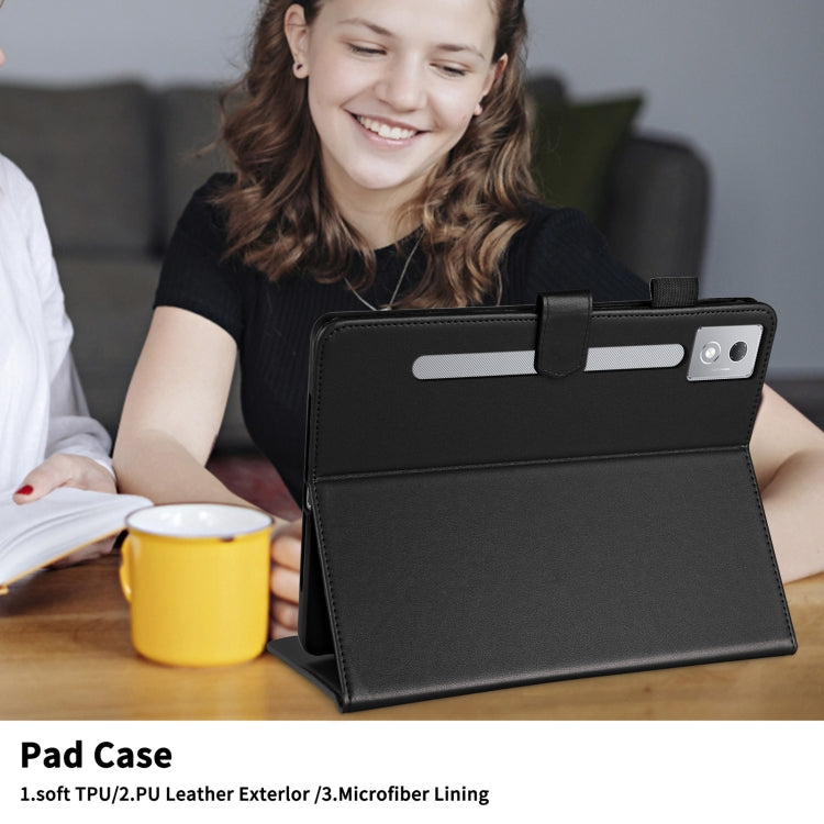 For Lenovo Xiaoxin Pad Pro 12.7 2025 Rhombus Lattice Leather Tablet Case