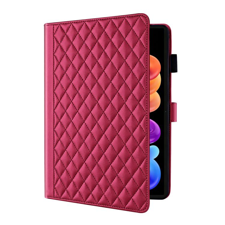 For Lenovo ldea Tab Pro Gen 2 13 Rhombus Lattice Leather Tablet Case