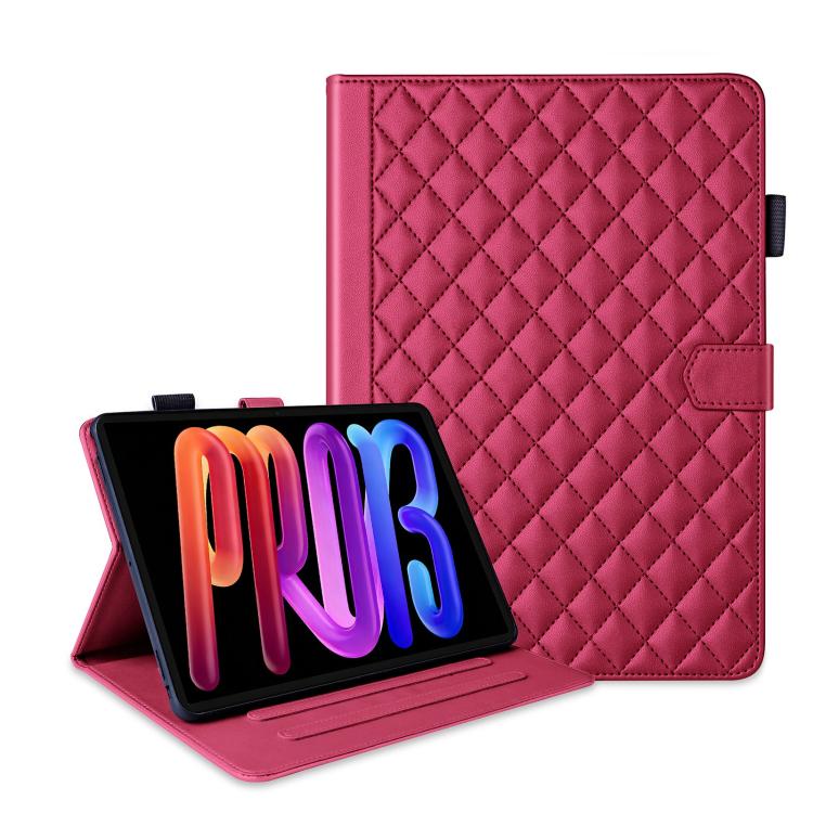 For Lenovo ldea Tab Pro Gen 2 13 Rhombus Lattice Leather Tablet Case