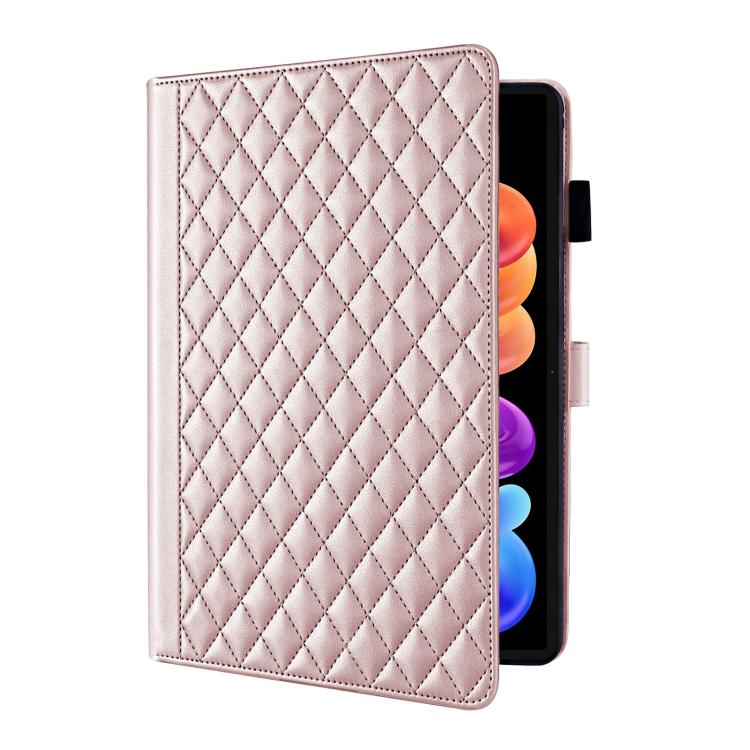 For Lenovo ldea Tab Pro Gen 2 13 Rhombus Lattice Leather Tablet Case