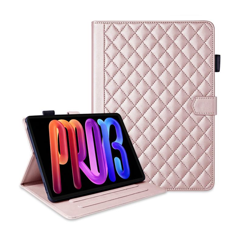 For Lenovo ldea Tab Pro Gen 2 13 Rhombus Lattice Leather Tablet Case