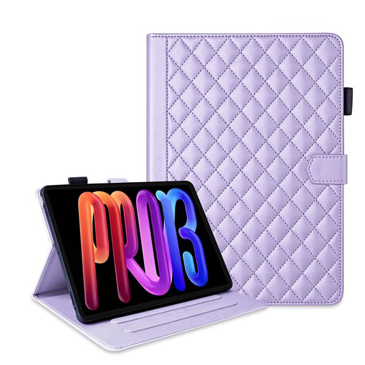 For Lenovo ldea Tab Pro Gen 2 13 Rhombus Lattice Leather Tablet Case