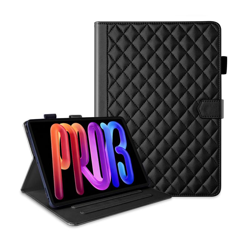 For Lenovo ldea Tab Pro Gen 2 13 Rhombus Lattice Leather Tablet Case