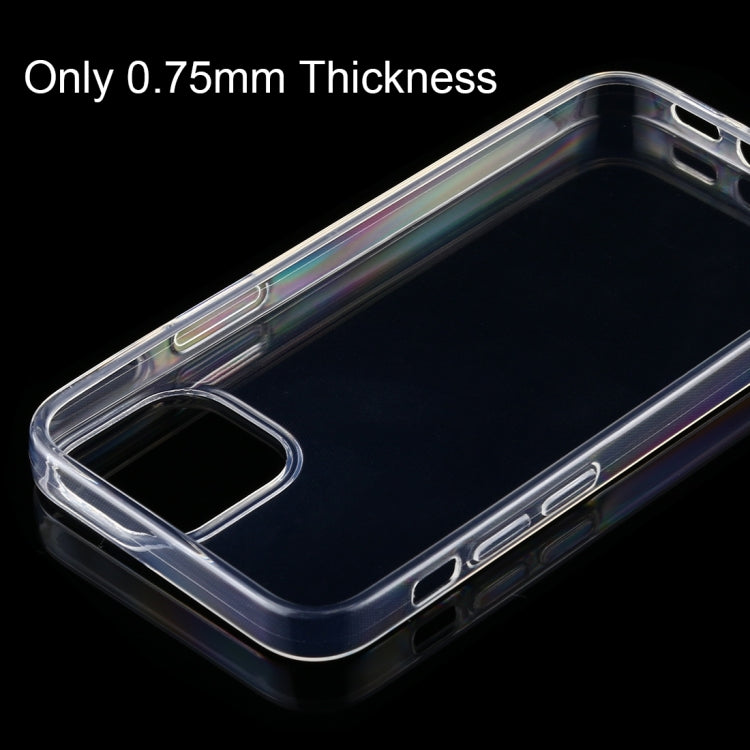 For iPhone 12 Pro Max 0.75mm Ultra-thin Transparent TPU Soft Protective Case