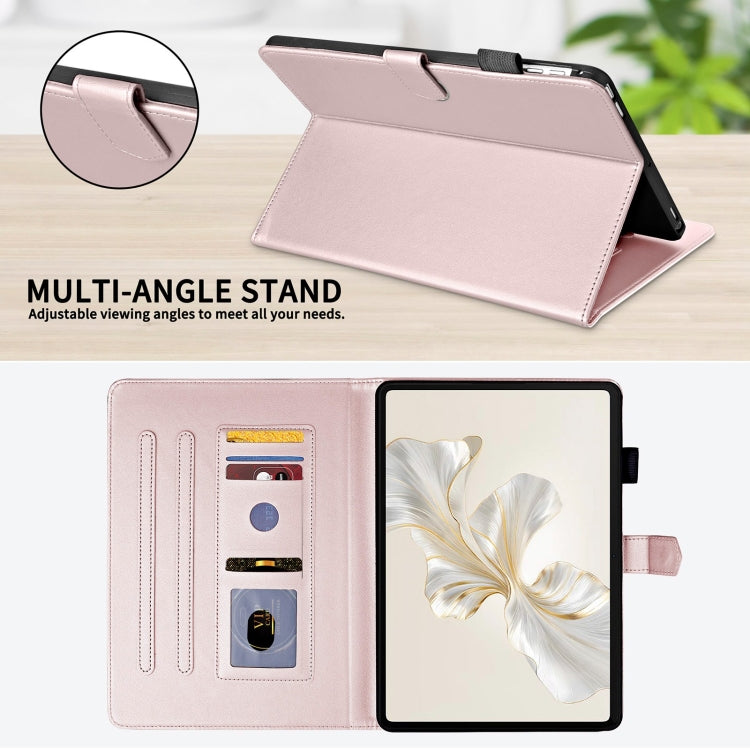 For Honor Pad 9 Rhombus Lattice Leather Tablet Case