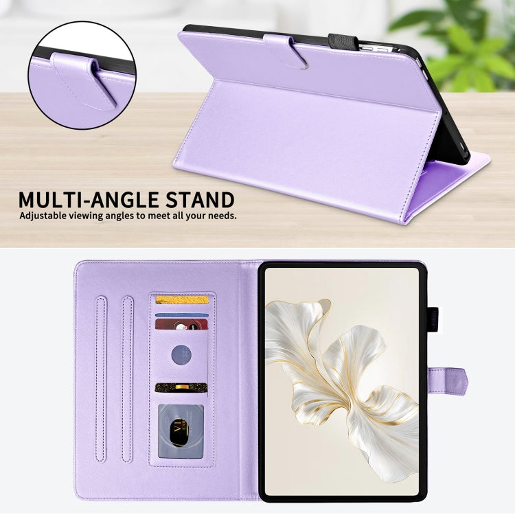 For Honor Pad 9 Rhombus Lattice Leather Tablet Case
