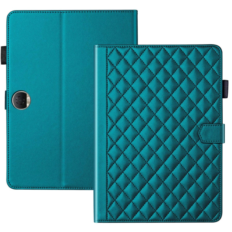 For Honor Pad 9 Rhombus Lattice Leather Tablet Case