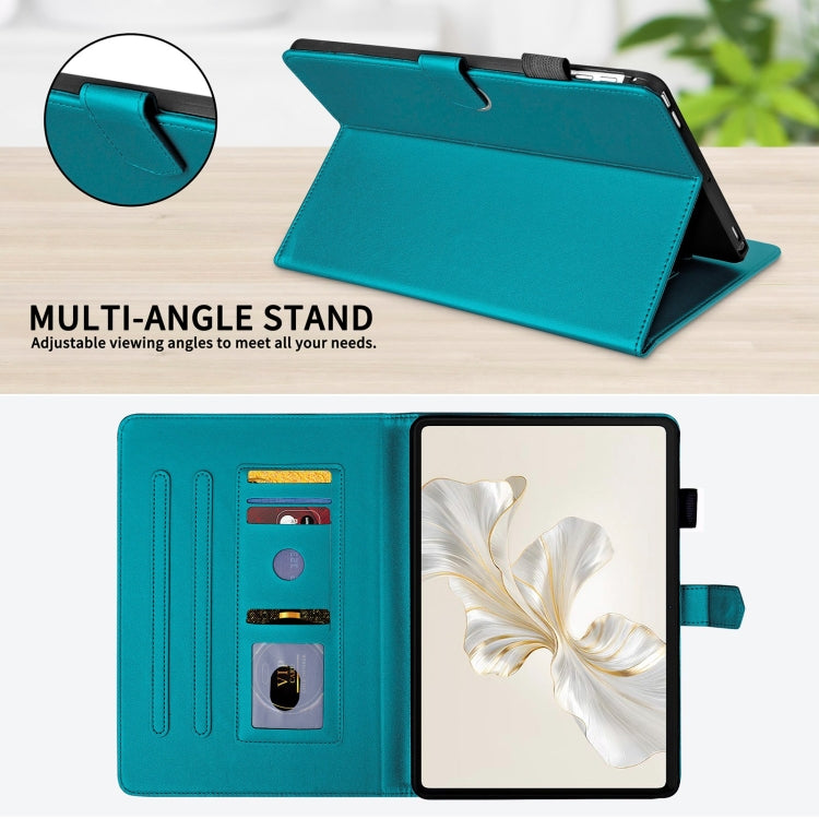 For Honor Pad 9 Rhombus Lattice Leather Tablet Case