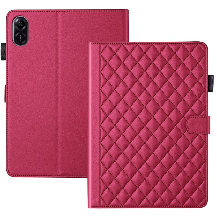 For Honor Pad X9 / X8 Pro Rhombus Lattice Leather Tablet Case