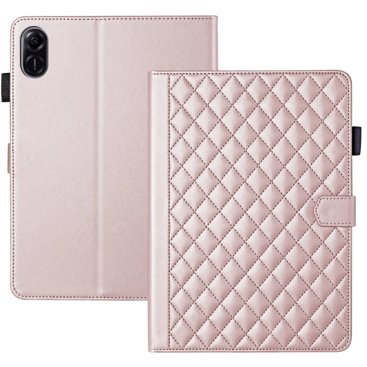 For Honor Pad X9 / X8 Pro Rhombus Lattice Leather Tablet Case