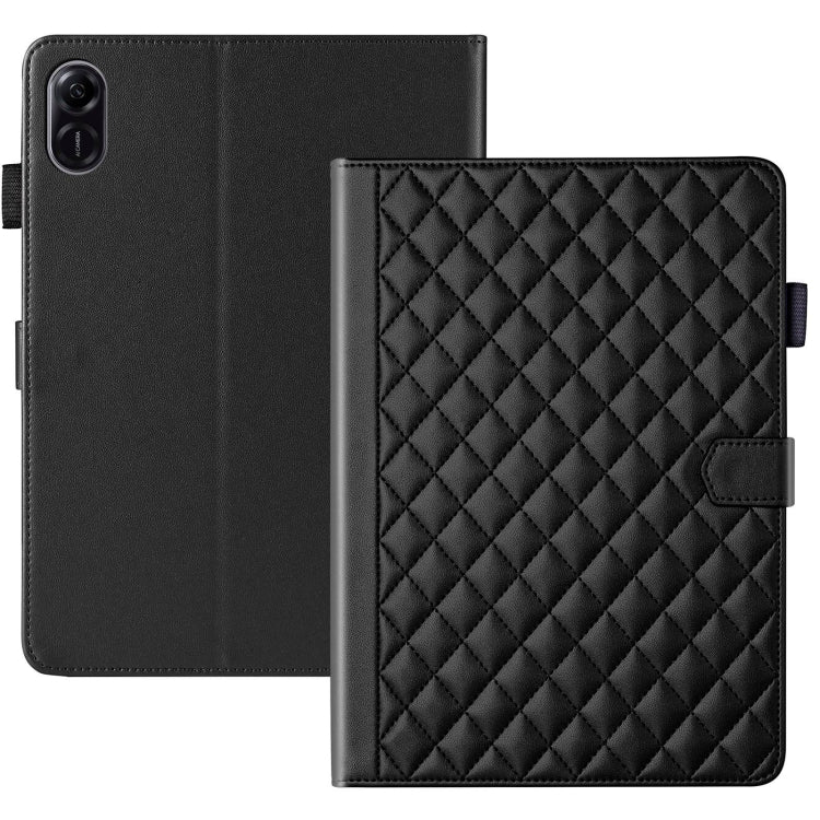 For Honor Pad X9 / X8 Pro Rhombus Lattice Leather Tablet Case
