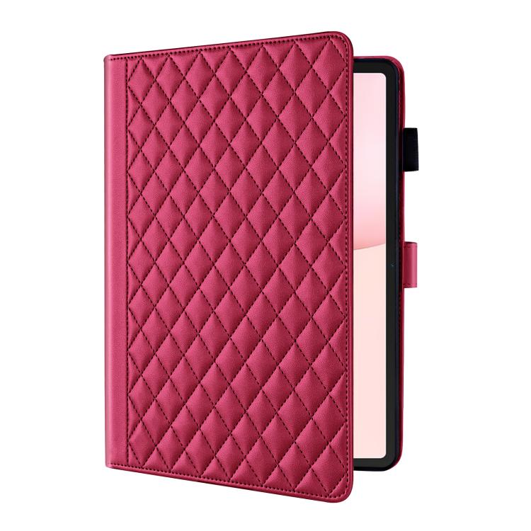 For Honor Pad 10 12.1 inch 2025 Rhombus Lattice Leather Tablet Case