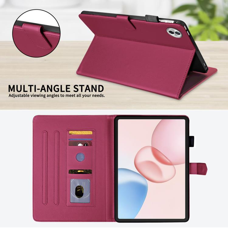 For Honor Pad 10 12.1 inch 2025 Rhombus Lattice Leather Tablet Case