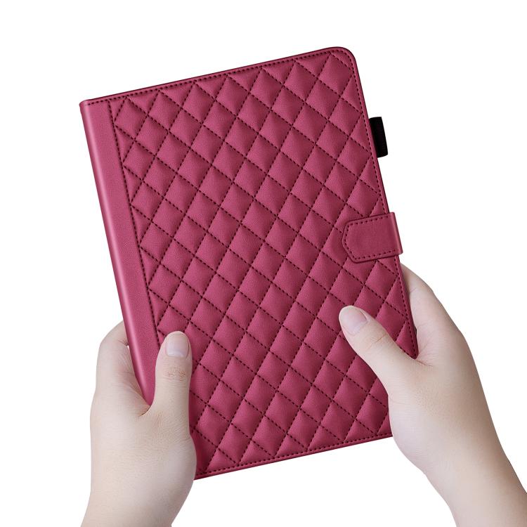 For Honor Pad 10 12.1 inch 2025 Rhombus Lattice Leather Tablet Case