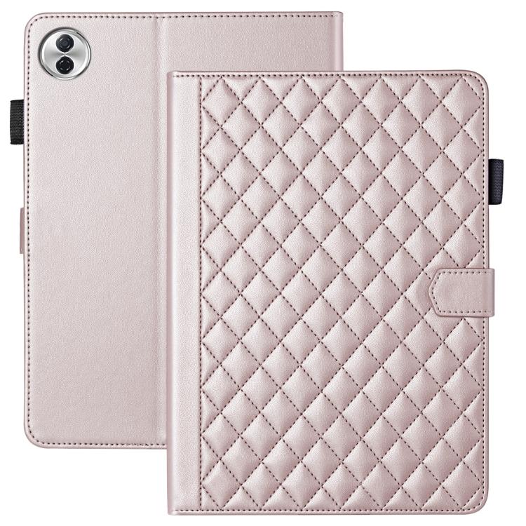 For Honor Pad 10 12.1 inch 2025 Rhombus Lattice Leather Tablet Case